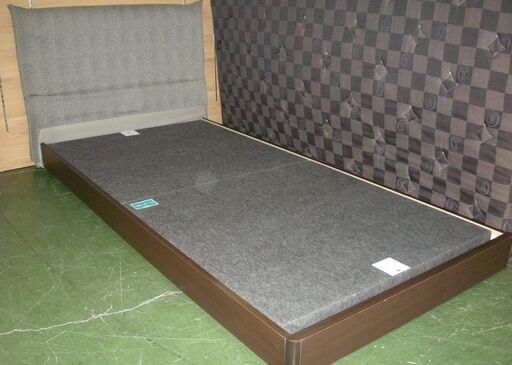 R339 高級 国産ドリームベッド＆サータ シングルベッド、幅98cm 美品