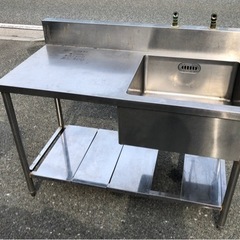 ⭐︎中古品 水切り1槽シンク 1200×600×800mm 厨房用品⭐︎