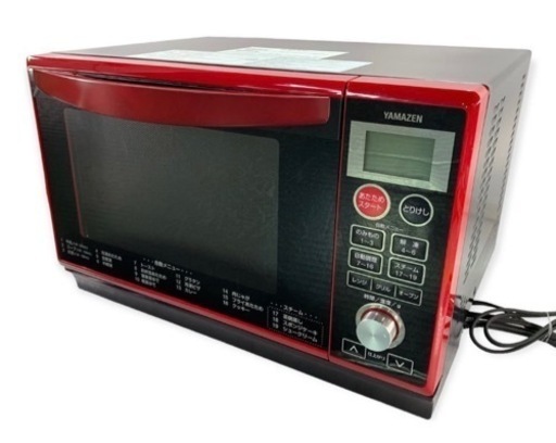 【動確済み】美品 YAMAZEN 2021年製 オーブンレンジ YRK-F250SV(R) 山善 レッド ブラック レンジ 厨房機材 厨房機器 大阪発 ヤマゼン