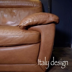 ☑️メル売約済　超極上イタリアナツッジ20万超本革ワイド3人掛けソファー210cm