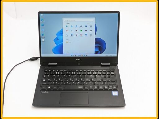 送料無料 保証付 高速SSD 軽量 薄型 12.5型 ノートパソコン NEC PC-VKT12HZG1 中古美品 第7世代 Core i5 8GB Bluetooth Windows11 Office