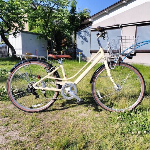2023年2月新車購入の超美品！KhodaaBloom  コーダーブルーム enaf 26 マットアイボリー 適応身長145cm~