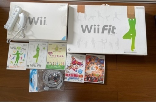 Nintendo Wii 本体、Wii fit、コントローラー、ソフトセット