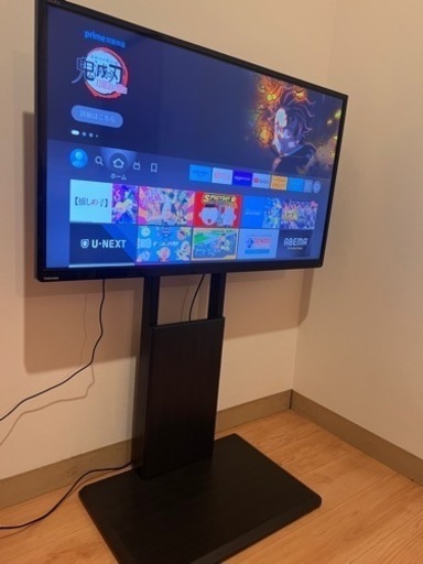 【美品】TOSHIBA 液晶カラーテレビ 40S8 テレビスタンドセットアップ付 壁掛 オプション化 近隣地域配送無料 福岡