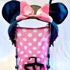 海外輸入品】Disney Umbrella Stroller ミニー折り畳みアンブレラ