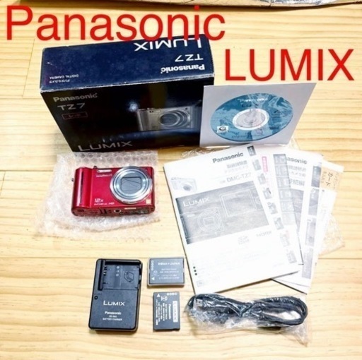Panasonic LUMIX TZ7 レッド 動作良好 バッテリー2つ 1つ未使用1 Panasonic LUMIX TZ7 レッド 動作良好 バッテリー2つ 1つ未使用1