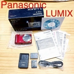 Panasonic LUMIX TZ7 レッド　動作良好　バッテ...