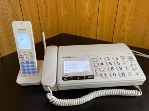 【動確済み】パナソニック Panasonic 親機 KX-PZ218子機 KX-FKD506-w1 FAX電話機 セット ホワイト ファクシミリ デジタルコードレス 普通紙