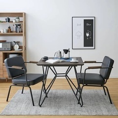 幅80] ダイニングテーブルセット ソファ 2人掛け（3点） 木製