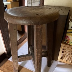 アンティーク　丸椅子 アンティーク丸椅子 ブラウン