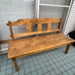 木製　長椅子