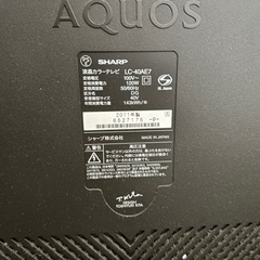 SHARP AQUOS 2011年製 シャープ アクオス テレビ 40インチ