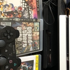 ps3本体+コントローラー、ゲーム3つ付