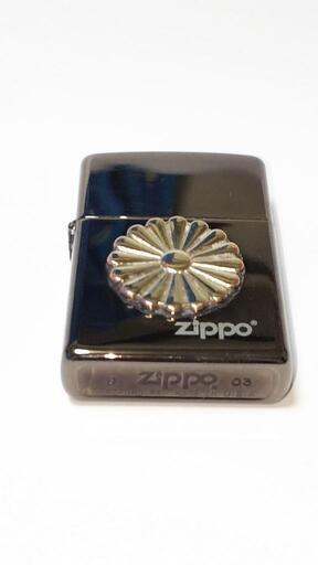 USAzippo 2003製ブラックアイス◆菊御門★未使用品★ヴィンテージ