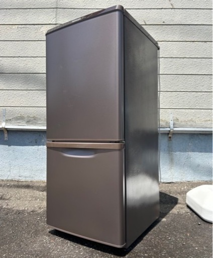 札幌市内配送無料 17年製 パナソニック 138L 2ドア冷凍冷蔵庫 NR-B14AW-T