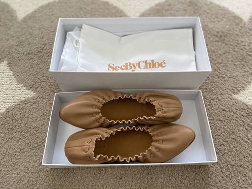 ［新品未使用品］SEE BY CHLOE SCALAPフラットシューズ