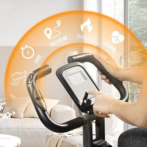 フィットネス、トレーニング ATIVAFIT エアロバイク 家庭用 静音 