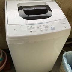 値下げ　日立全自動洗濯機5kg 2021年購入