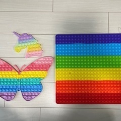 韓国のプッシュポップ　四角、蝶々、ユニコン