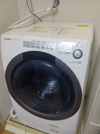ES-S7C-WL SHARP ドラム式洗濯乾燥機 2019年製 ジャンク