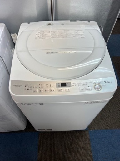 全自動電気7キロ洗濯機✅安心保証付け㊗️設置込み配達可能
