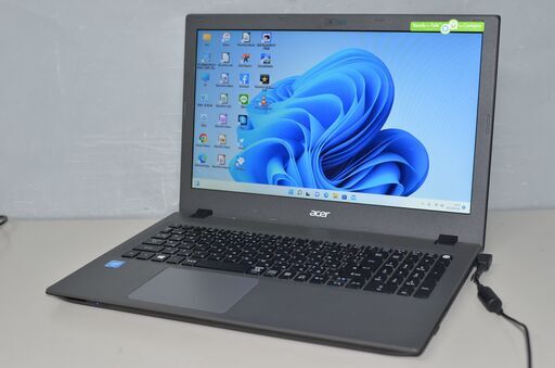 中古良品ノートパソコン Windows11+office 爆速SSD256GB ACER Aspire E5-532 Celeron-N3050/メモリ4GB/15.6インチ/カメラ/DVDマルチ/無線