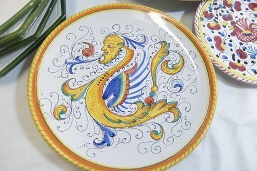 イタリア食器☆飾り皿 絵皿 デルタ DERUTA /バッサーノ BASSANOなど…