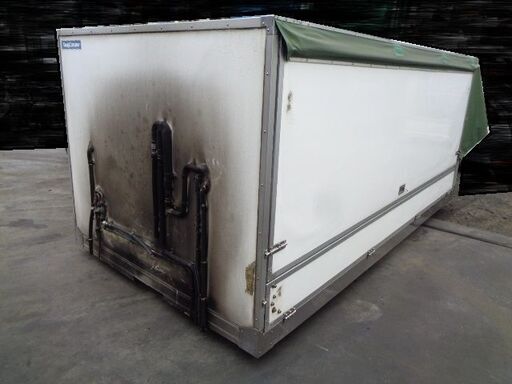 トラックコンテナ 箱 3400x1760x1500 棚付 アルミバン 冷凍冷蔵 倉庫  