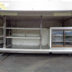 【～9/12まで限定価格】トラックコンテナ 箱 3400x1760x1500 棚付 アルミバン 冷凍冷蔵 倉庫 物置 ガレージ 愛媛より