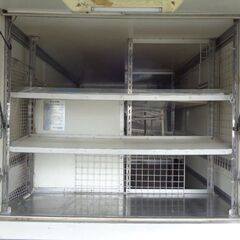 【～9/12まで限定価格】トラックコンテナ 箱 3400x1760x1500 棚付 アルミバン 冷凍冷蔵 倉庫 物置 ガレージ 愛媛より