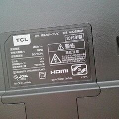 ID:G60343382 TCL 40型液晶テレビ