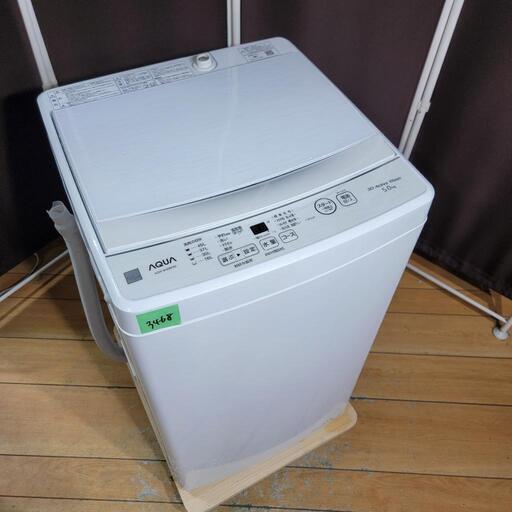 ‍♂️売約済み❌3294‼️設置まで無料‼️最新2022年製✨人気のガラストップモデル✨AQUA 5kg 洗濯機