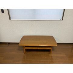 【ネット決済】センターテーブル　日本製　無垢　ナラ材