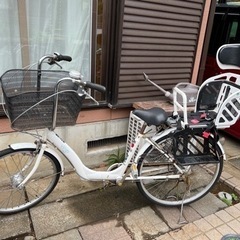 お渡し決定済】非電動　子乗せ自転車