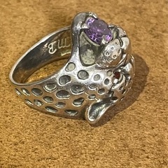 タイガーモチーフSILVA925 指輪 13号サイズ
