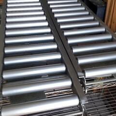 【取引中】アルミ　ローラーコンベア2 取引中】アルミ ローラーコンベア2