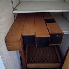 国産大型ダイニングテーブルとデンマーク製の椅子5脚セット