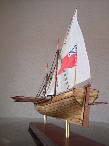 帆船模型完成品 ダブルボート　－あなたのお部屋に一層の品格を－ 帆船模型完成品 ダブルボート －飾るだけで部屋の雰囲気が一変－