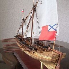 帆船模型完成品 ダブルボート －飾るだけで部屋の雰囲気が一変－