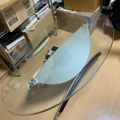 ガラステーブル　約120×66×43cm