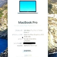MacBook Pro 13インチ　【美品】