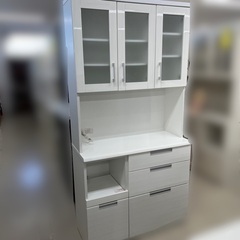 J2470 良品 NITORI ニトリ ダリア DAHLIA-100KB-WH 食器棚 キッチン 