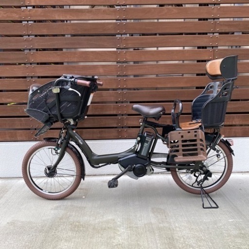 YAMAHA PAS Kiss mini お洒落です❣️子供乗せ自転車 3人乗り お子様お