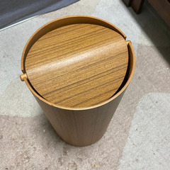 木製ゴミ箱（スイング蓋付き）美品