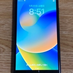 iPhone8 64gb 本体+カバー ブラック バッテリー100%
