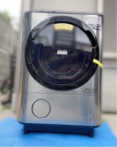 【HITACHI 18年製】ドラム式洗濯乾燥機 BD-NX120CL-S  ［洗濯12.0kg ／乾燥6.0kg ／ヒーター乾燥(水冷・除湿タイプ) ／左開き］