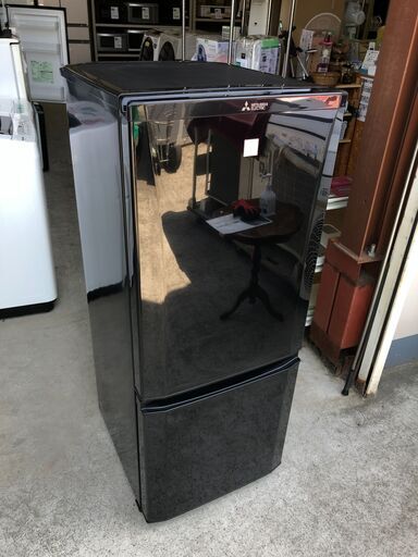 【動作保証あり】MITSUBISHI 2017年 MR-P15EC 146L 2ドア 冷凍冷蔵庫【管理KRR506】