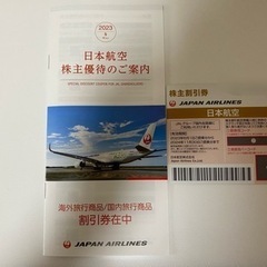 【ネット決済・配送可】JAL 航空券　半額券