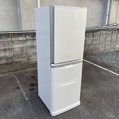 三菱 ノンフロン 冷凍 冷蔵庫 MR-C34S -W 335L ...