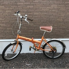折りたたみ自転車 カラー：オレンジ